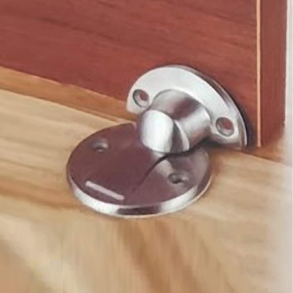 BTL Floor Mounted Magnetic Door Stopper with Powerful Magnetic Catch (Stainless Steel 304) (BDF-MS-1)