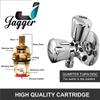 JAGGER JTO2217 Full Brass 2 In 1 Or Two Way Angle Valve For Bthroom/Toilet For Faucet Or Cistern Connection With Teflon Tape And Wall Flange (SLEEK) view 4
