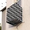 The Furnishing Tree Window AC Cover for 2 Ton Capacity PVC Waterproof and Dustproof Symmetric Pattern Black view 1