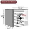 The Furnishing Tree Window AC Cover for 2 Ton Capacity PVC Waterproof and Dustproof Symmetric Pattern Black view 2