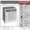 The Furnishing Tree Window AC Cover for 2 Ton Capacity PVC Waterproof and Dustproof Symmetric Pattern Black view 4
