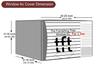 The Furnishing Tree Window AC Cover for 1 Ton Capacity PVC Waterproof and Dustproof Symmetric Pattern Maroon view 2