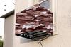 The Furnishing Tree Window AC Cover for 2 Ton Capacity PVC Waterproof and Dustproof Camouflage Pattern Beige view 1