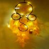 DREAM CATCHER ART BUG Wall Hanging with LED Lights - Black and Yellow Combination - for Positive Energy and Protection - Size 15cm x 55cm view 1