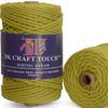 DK Craft Touch Twisted Macrame Pure Cotton Cord for Macrame DIY and Other Projects (Safia Green, 4 mm 100 metre) view 1