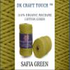 DK Craft Touch Twisted Macrame Pure Cotton Cord for Macrame DIY and Other Projects (Safia Green, 4 mm 100 metre) view 3