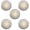 Rangwell Hanging Lantern Rice Paper Ball Lamp Shade 12inch White, Pack of 5 view 1