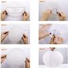 Rangwell Hanging Lantern Rice Paper Ball Lamp Shade 12inch White, Pack of 5 view 3