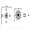 KC Dcor Decorative Sun Design Dcor Home Beautiful with Star Red Acrylic Mirror Wall Sticker (Mirror Red Colour Self Adhesive) view 3