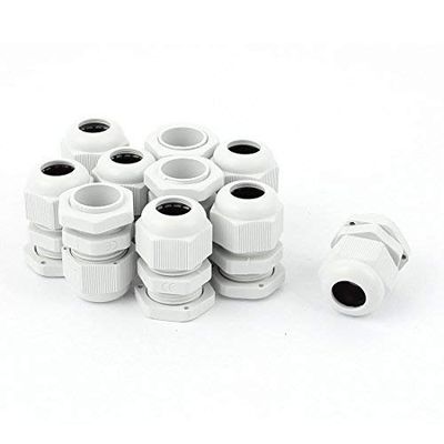 Rpi shop - PG 13.5 Cable Gland, Plastic Nylon Adjustable Wire Gland Pack of 50 Pcs