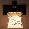 MBG Wooden Surface Mounted Classic Sconce Antique Wall Light Decorative Lamp Shade Unique Fitting and All Fixture Complete Set for Living Room Bedroom Living Room and All Home Decor (Black) view 2