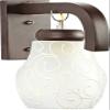 ONECYA Royal Fancy E27 7-Watts Round Wall Lamp/Wall Light Decorative for Home Decoration Surface Mounted Classic Sconce Antique Lamp Shade Unique (Glass) view 1
