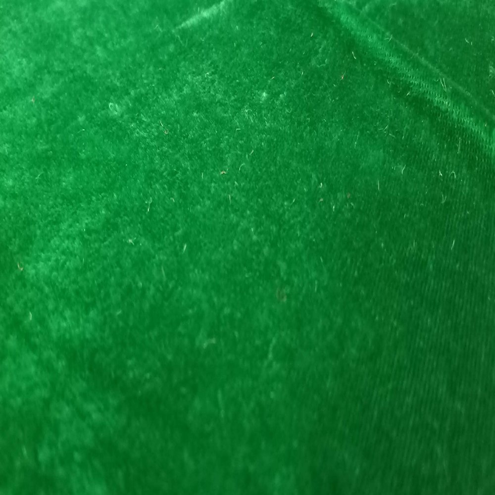 Shakti Fashion Stretch Velvet Velour Fabric Decorative Soft Smooth & Silky Cloth for Home Furnishing, Curtains,Pillows/Cushions and Craft Material (1 Meter, DarkGreen)
