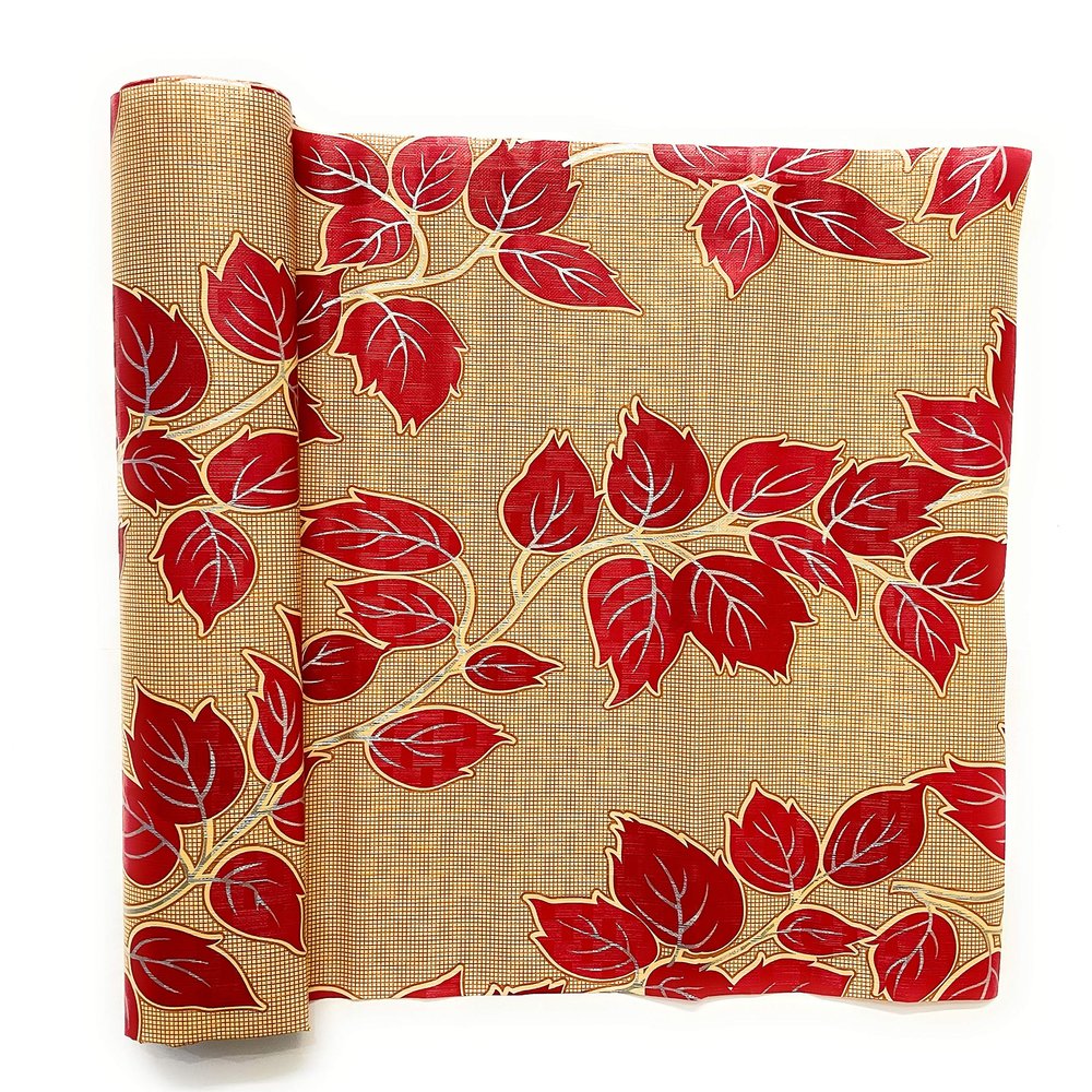 CASANEST 10 Metre Long Shelf Liner for Refrige/Kitchen Shleves, Shelf Roll for Cupboard/Almirah, Shelf Protector for Wardrobe, Sheet Roll Liners for Kitchen Cupboard-Leaf Print-Roll002