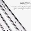 Volo Mild Steel Heavy Duty Telescopic Slide/Drawer Channel - 18 inches (Silver) view 4