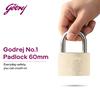 Godrej Pad Lock I Pin Cylinder 60 mm I 3 Keys I Padlock for Main Door I Lock for Tool Box, Shutters, Shops & Offices I Corrosion Resistant Shackle I Solid Brass Padlock | 1 Year Warranty view 2