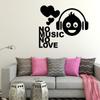 Littlebuds No Music No Love Medium Vinyl Wallsticker(80 cm x 60 cm) view 2