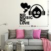 Littlebuds No Music No Love Medium Vinyl Wallsticker(80 cm x 60 cm) view 3