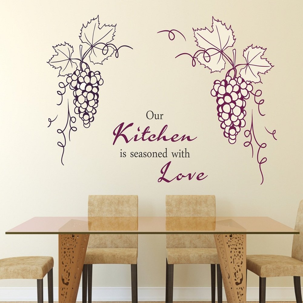 Littlebuds GrapSGA Medium Vinyl Wallstickers(70 cm x 70 cm)