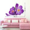 Littlebuds Flowers Violet Medium Vinyl Wallsticker(80 cm x 50 cm) view 2