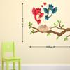 Littlebuds Love Birds Medium Vinyl Wallsticker(65 cm x 80 cm) view 2