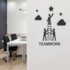 Littlebuds Team Work Medium Vinyl Wallsticker(90 cm x 100 cm) view 1