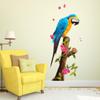 Littlebuds Colorfull Parrot Medium Vinyl Wallsticker (100 cm x 40 cm) view 2