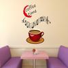 Littlebuds Coffee Time Medium Vinyl Wallsticker(70 cm x 90 cm) view 2