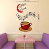 Littlebuds Coffee Time Medium Vinyl Wallsticker(70 cm x 90 cm) view 3