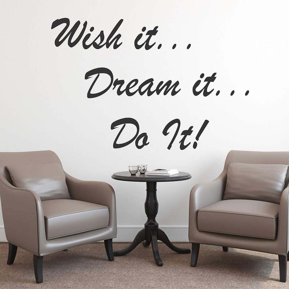 Littlebuds Dream Quotes Medium Vinyl Wallsticker(90 cm x 60 cm)