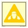 buysafetyposters.com - Danger Noise Glow Sign - Premium Quality Glow In Dark Eco Vinyl Sticker - (300 mm X 300 mm, Multicolor) view 1