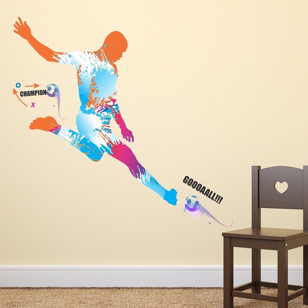 Littlebuds Goal Medium Vinyl Wallsticker(95 cm x 100 cm)
