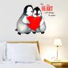 Littlebuds Penguin Sticker (Vinyl, Multicolour) Large Vinyl wallsticker (70cmx50cm) view 1