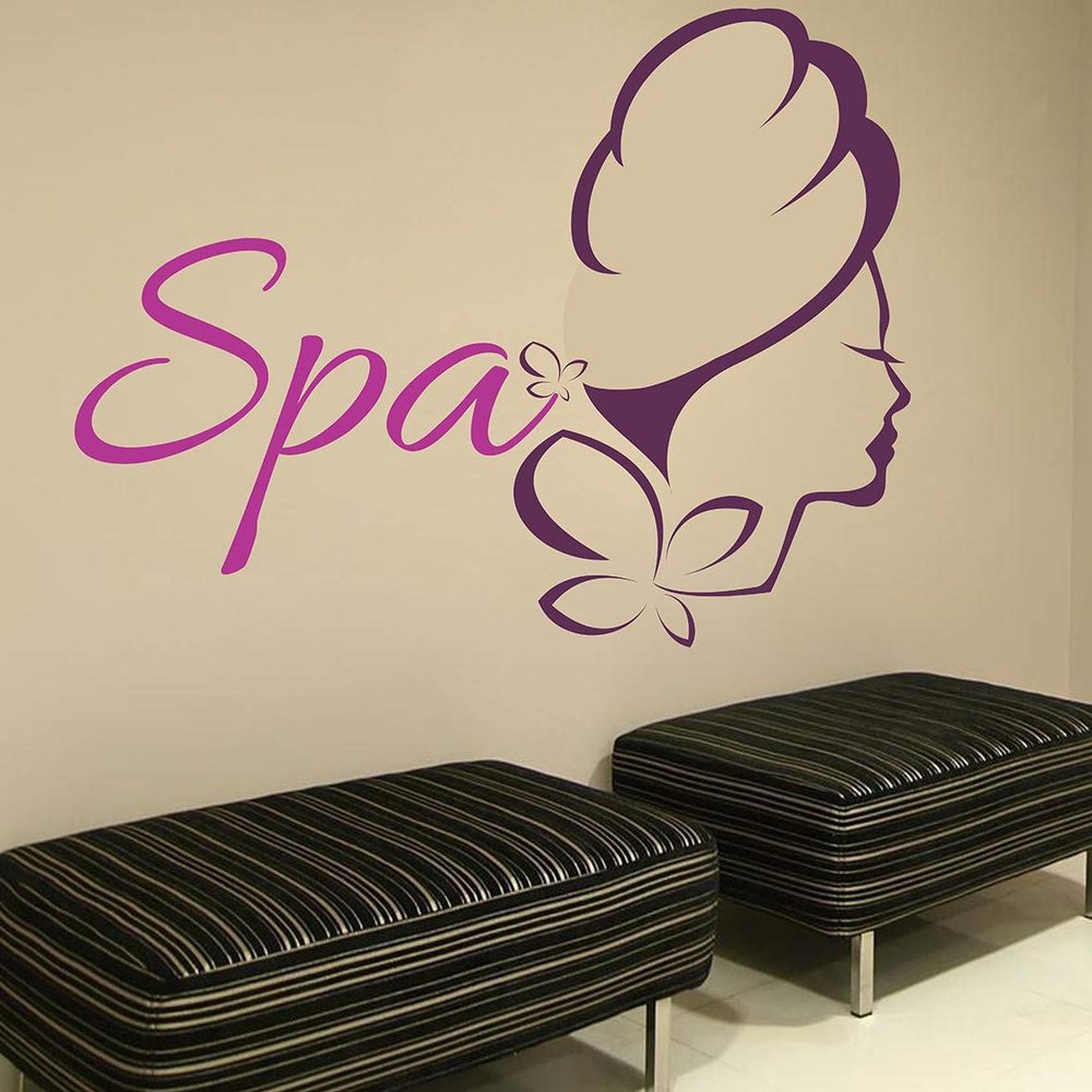 Littlebuds Beauty Spa Medium Vinyl Wallsticker(90 cm x 60 cm)
