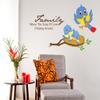 Littlebuds Birds Family Large Vinyl wallsticker(90cmx55cm) view 1