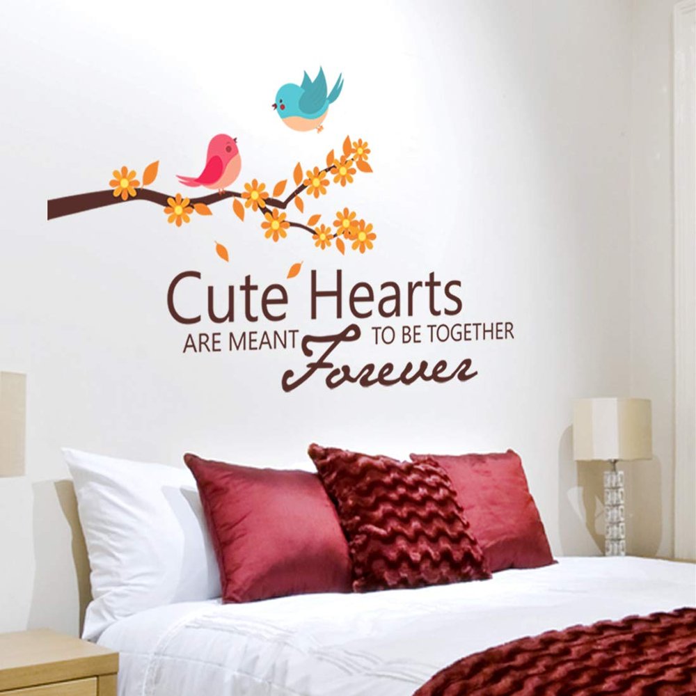 Littlebuds Cute Hearts Large Vinyl wallsticker (120cmx70cm)
