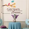 Littlebuds Cute Hearts Large Vinyl wallsticker (120cmx70cm) view 2
