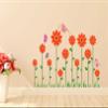 Littlebuds Orange Flowers Medium Vinyl Wallsticker(100 cm x 70 cm) view 1