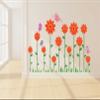 Littlebuds Orange Flowers Medium Vinyl Wallsticker(100 cm x 70 cm) view 2