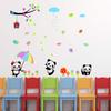 Littlebuds Rainy Teddy Medium Vinyl Wallsticker(140 cm x 120 cm) view 1