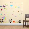 Littlebuds Rainy Teddy Medium Vinyl Wallsticker(140 cm x 120 cm) view 3