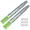 VOLO Pack of 1 16 Inch Soft Close Drawer Slide  Heavy Duty Telescopic Full Extension Ball Bearing Cabinet Channel, Load Capacity 50 Kg (Silver) view 1