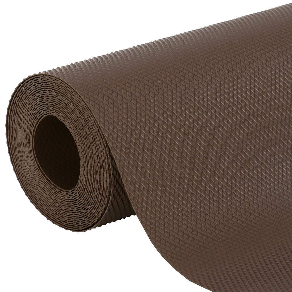Vemonio ? Multi Purpose Textured Super Strong Anti-Slip Mat Liner - Size 45 x 300cm (3 Meter Roll, EVA Anti Slip Mat/Sheet, Coffee Brown)