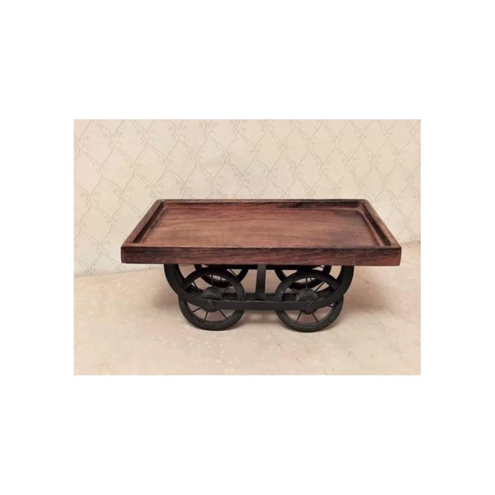JDK Wood Cart Snack Serving Tray Redi Shape