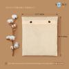 SOLSTICE Cotton Saree Covers/Bags For Storage Combo Of 16 X 14 (Inches) For Clothes Covers, Storage Bag, Travelling, Wardrobe Organizer Set Of (6), White view 2