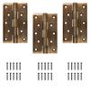 Volo Door Butt Hinges 5 inch / 4 inch x 10 Gauge/3 mm Thickness (Stainless Steel, Antique Finish) (5 Inch (Pack of 3 Pcs)) view 1