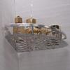 JENY Aluminum Triangle Basket Wall Mounted Single Corner Bathroom Shelf Bath Silver Shelves and Cosmetic Holder Single Corner(Silver) view 2