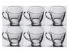 JIGSHTIAL Crystal Clear Glass Tea Cup and Coffee Cup Set of 6 Transparent (140ML) view 2