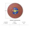 OEM 14-Inch (355mm) Cutting Wheels  Pack of 5 Heavy-Duty Discs for Metal & Steel Cutting | Compatible with Chop Saws view 2