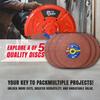 OEM 14-Inch (355mm) Cutting Wheels  Pack of 5 Heavy-Duty Discs for Metal & Steel Cutting | Compatible with Chop Saws view 3